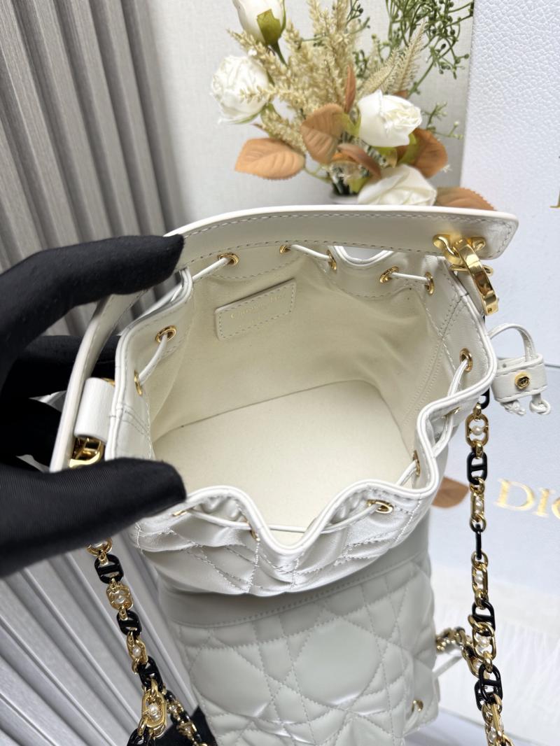 Small Dior Jolie Bucket Bag M2780 White