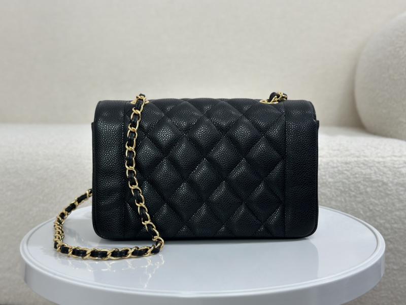 Vintage Chanel Calfskin Flap Bag Black A2221