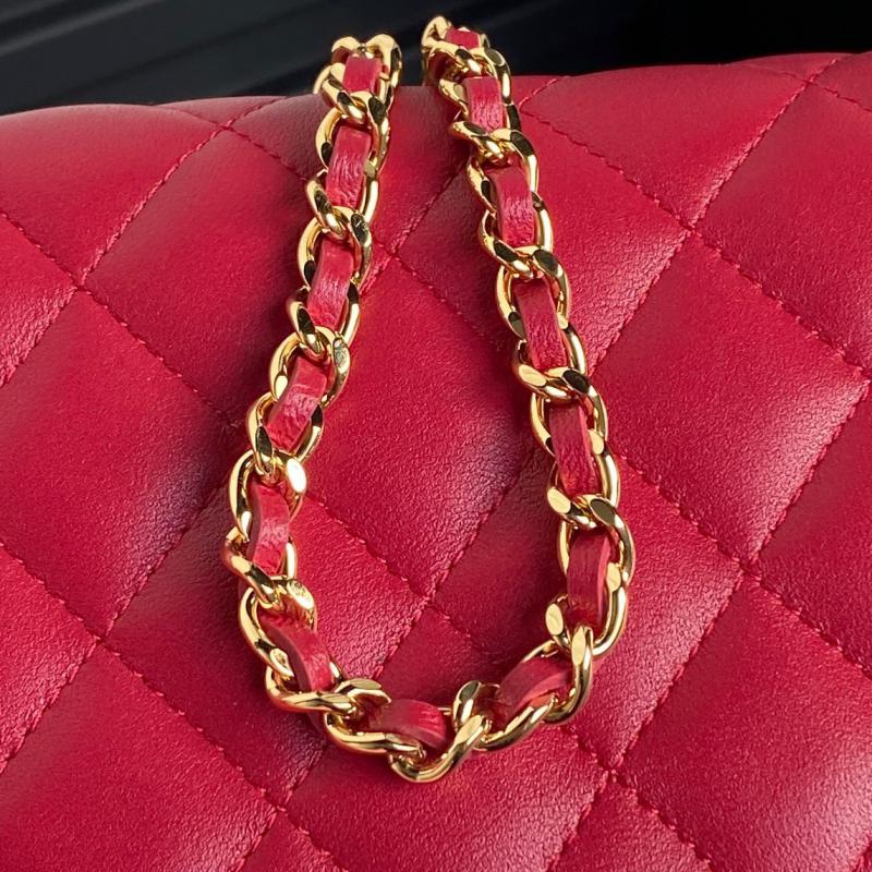 Chanel Flap Phone Holder With Chain AP4284 Red