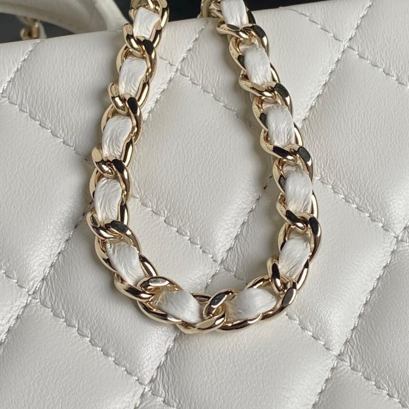 Chanel Lambskin Box Bag AS5168 White