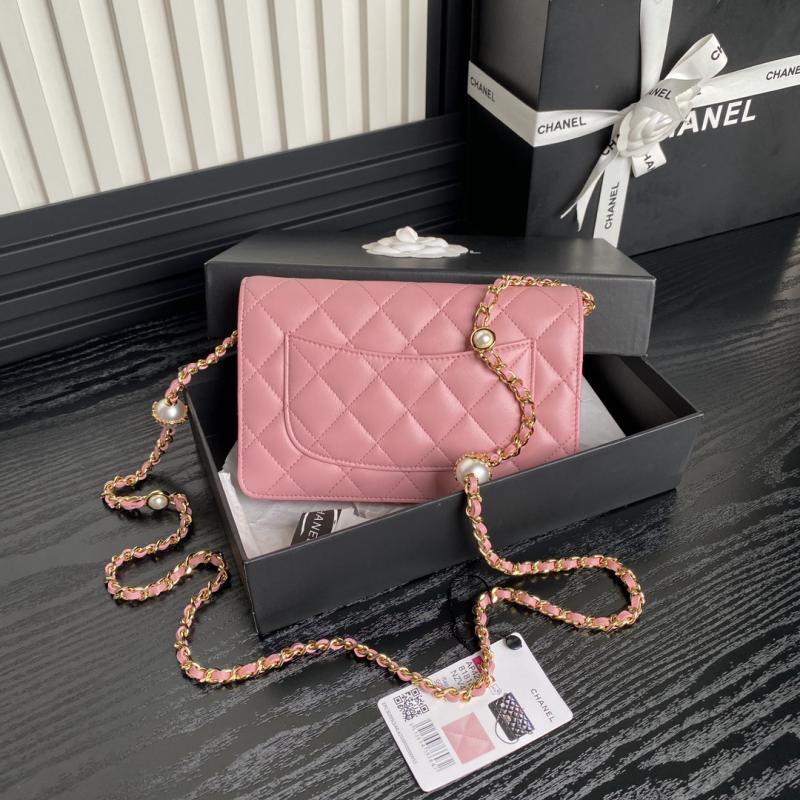 Chanel Lambskin WOC Chain Wallet AP4282 Pink