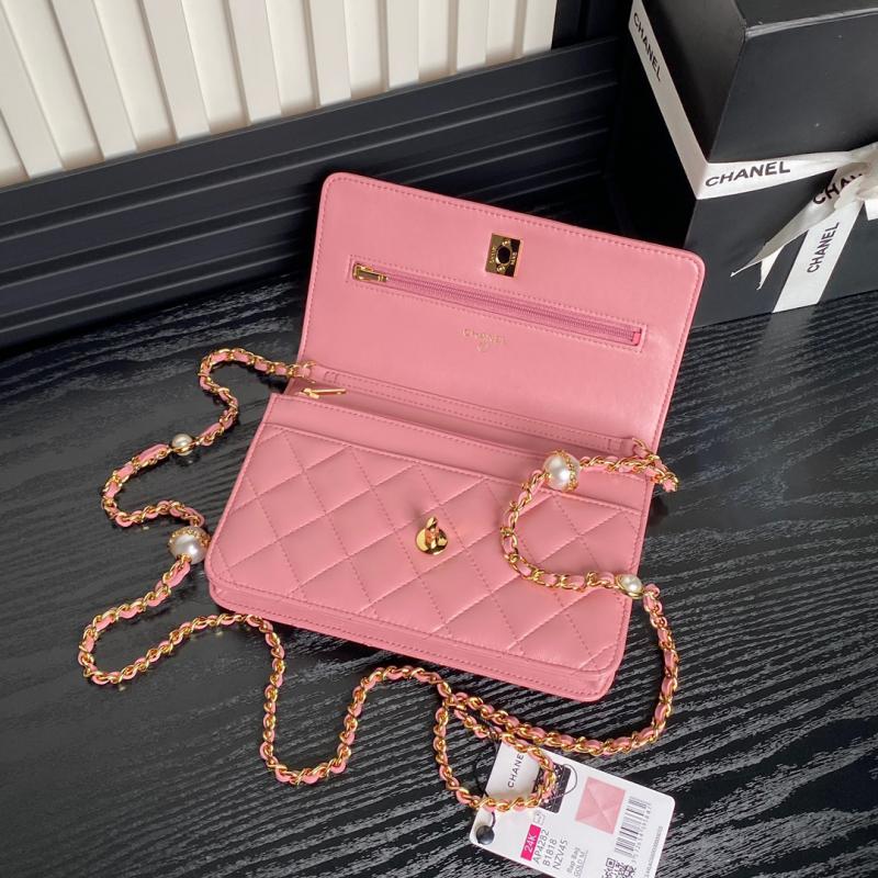 Chanel Lambskin WOC Chain Wallet AP4282 Pink