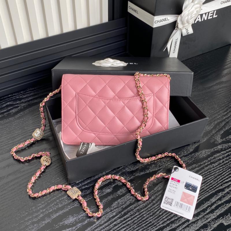 Chanel Lambskin WOC Chain Wallet AP4299 Pink