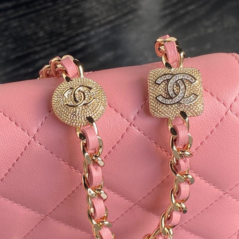 Chanel Lambskin WOC Chain Wallet AP4299 Pink