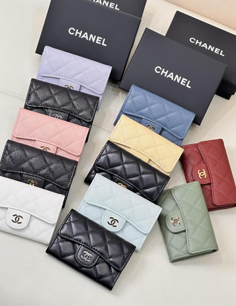 Chanel Leather Wallelt AP0219