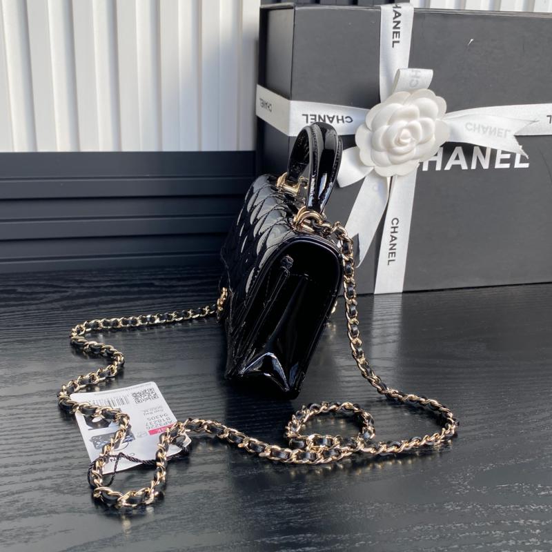 Chanel Patent Leather Mini Flap Bag AP3226 Black