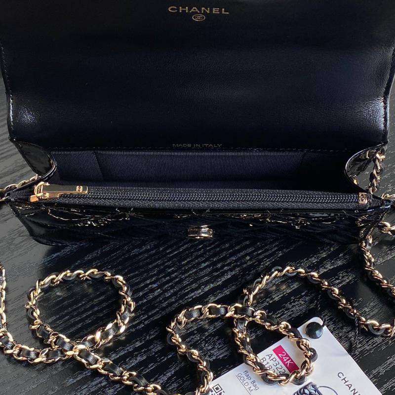 Chanel Patent Leather Mini Flap Bag AP3226 Black