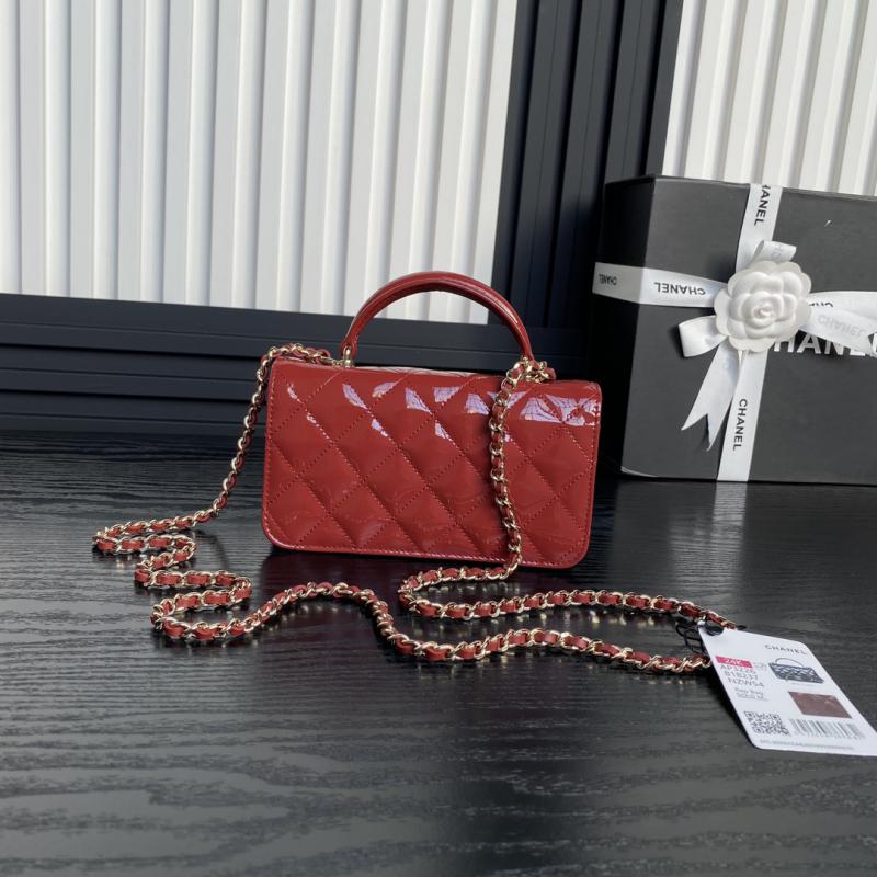 Chanel Patent Leather Mini Flap Bag AP3226 Red