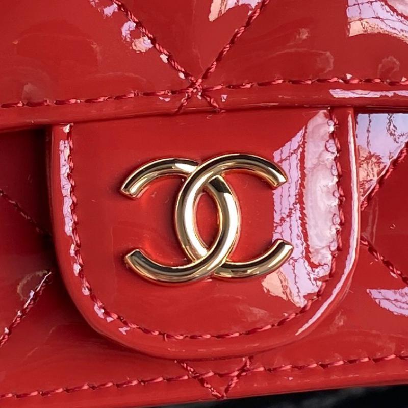 Chanel Patent Leather Mini Flap Bag AP3226 Red