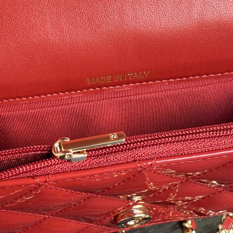 Chanel Patent Leather Mini Flap Bag AP3226 Red