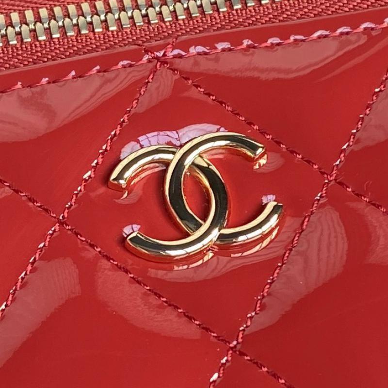 Chanel Patent Leather Vanity Case AP2199 Red