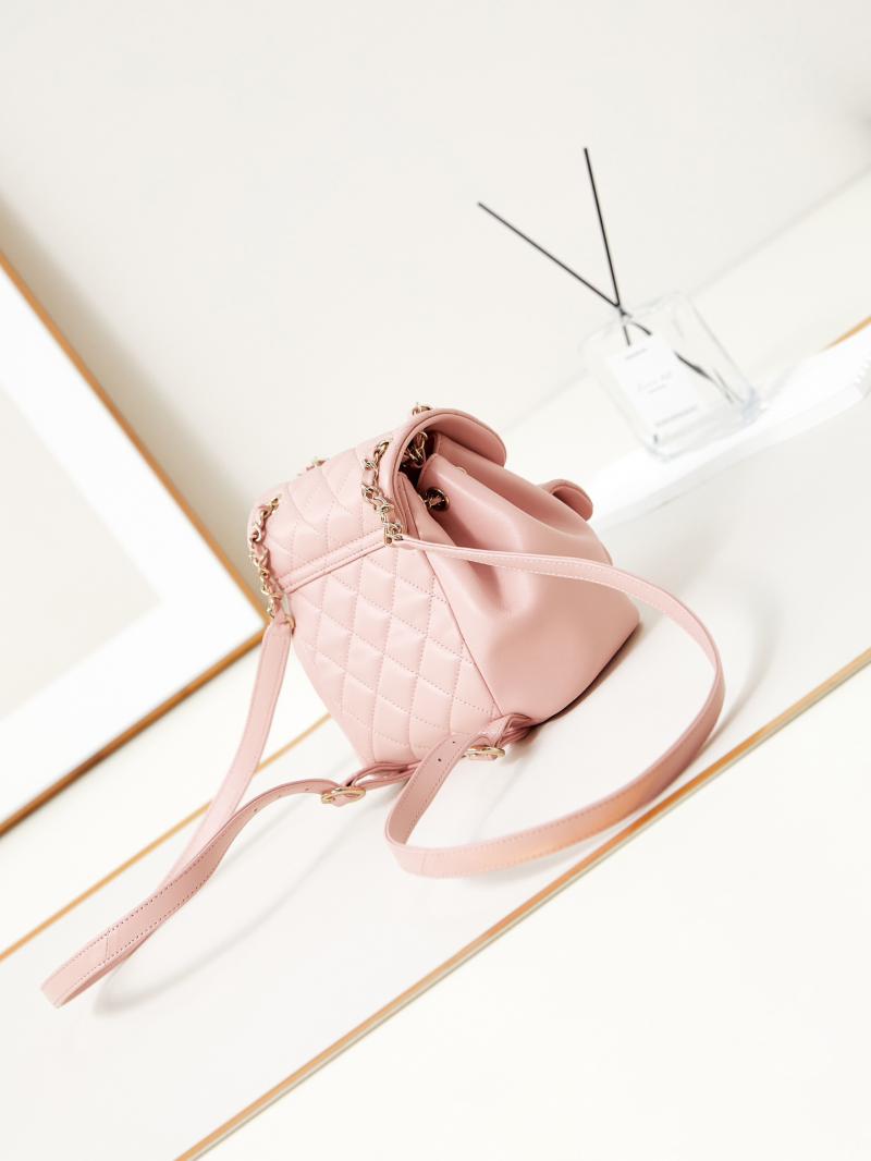 Chanel Small Duma Drawstring Backpack AS2908 Pink