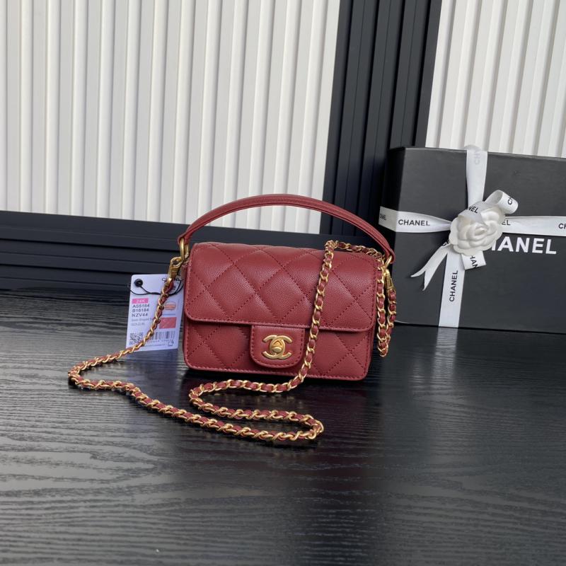 Mini Flap Bag with Top Handle AS5164 Red