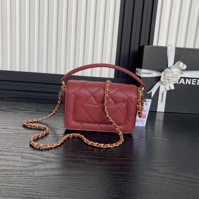 Mini Flap Bag with Top Handle AS5164 Red