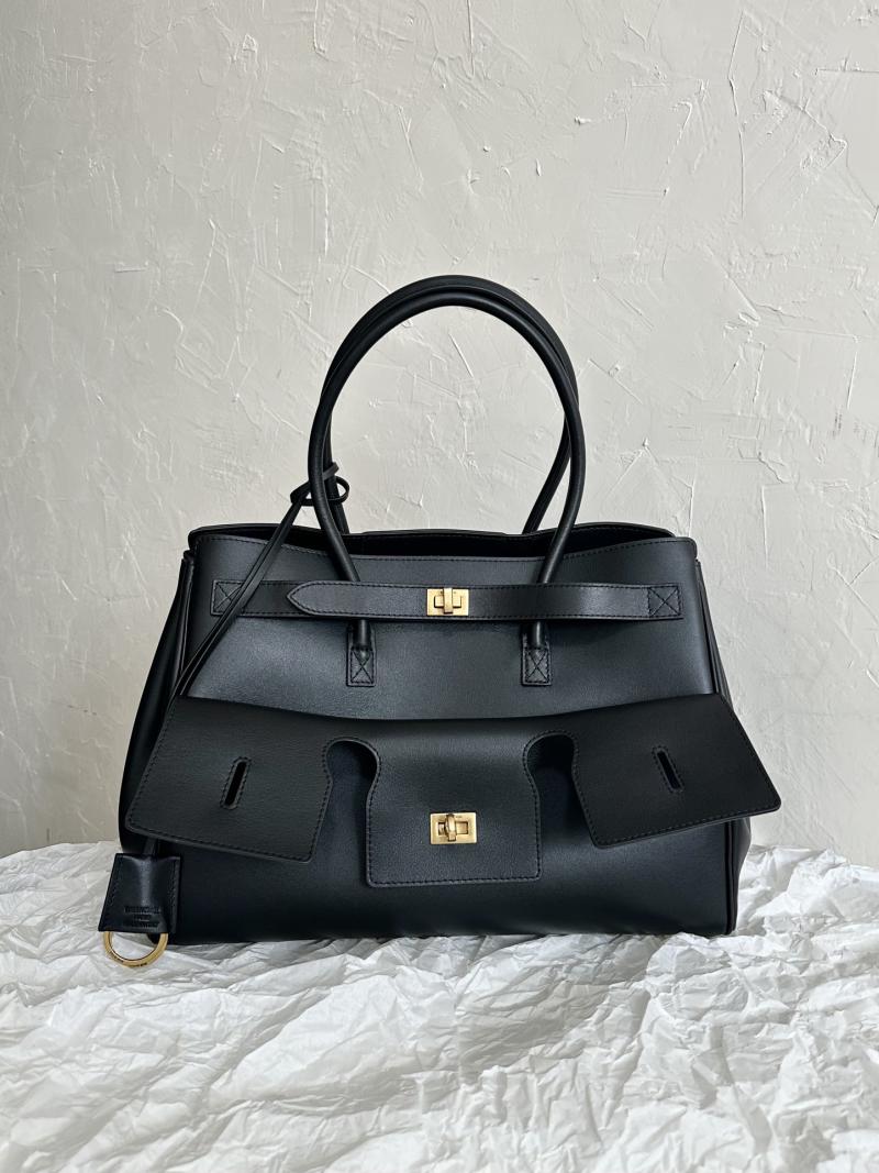 Balenciaga Bel Air Medium Bag 805481 Black with Gold