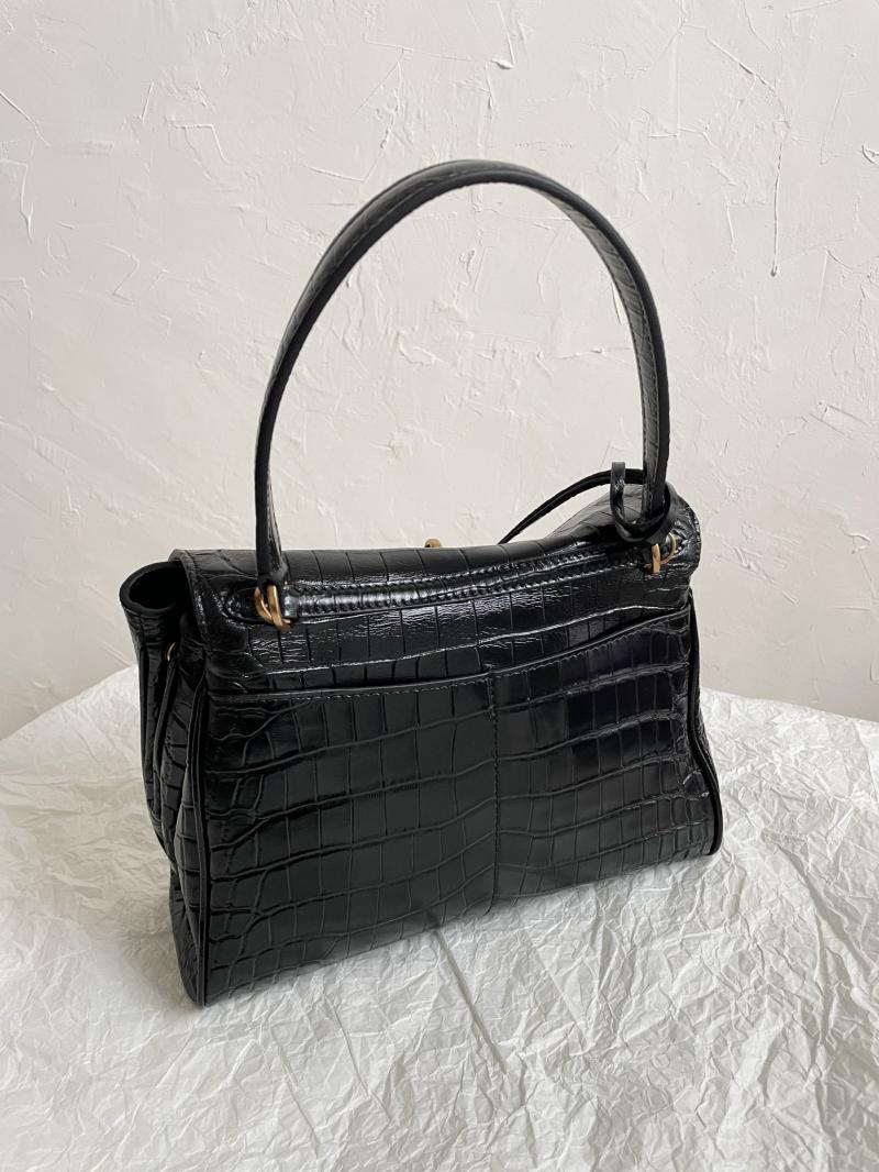 Balenciaga Rodeo Small Handbag Crocodile Embossed B789779