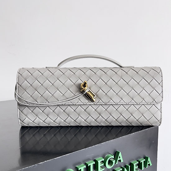 Bottega Veneta Andiamo Clutch Sterling 741511