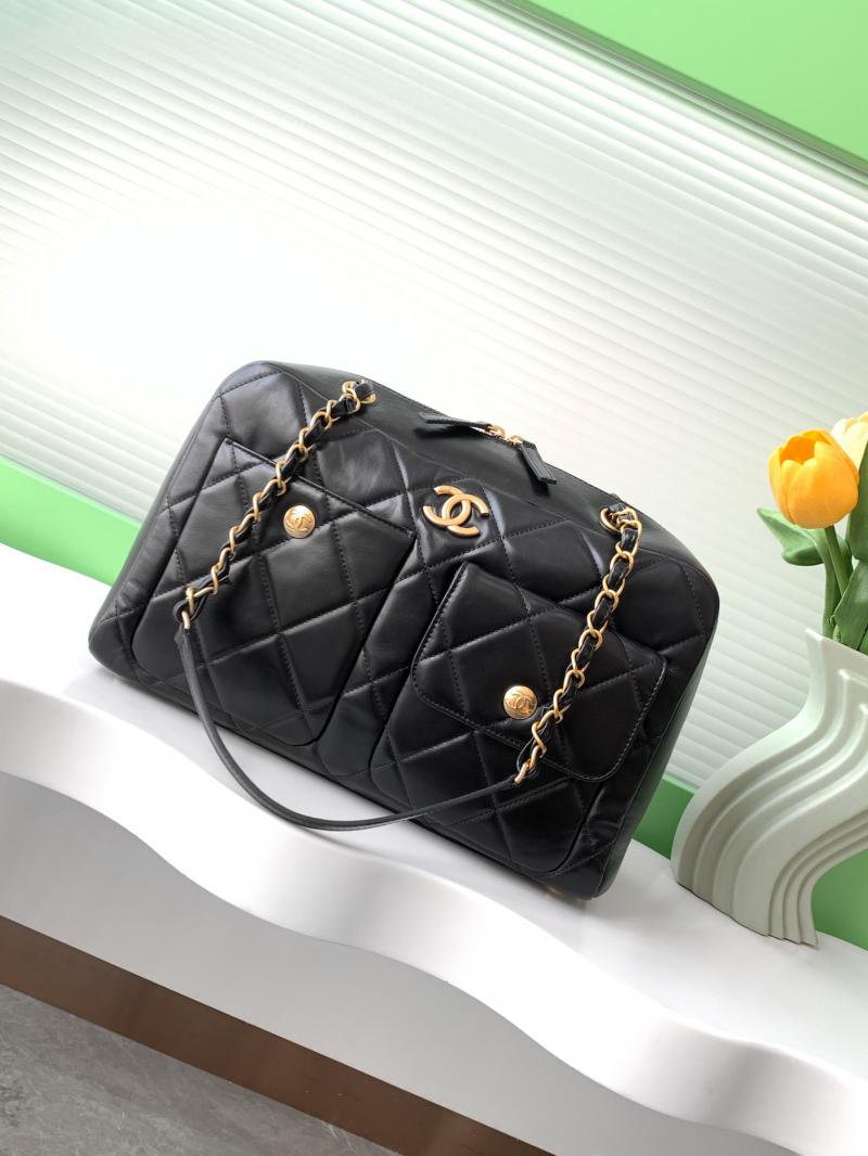 Chanel Calfskin Bowling Bag AS4933 Black