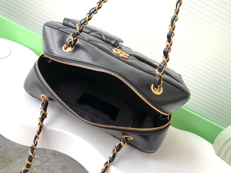 Chanel Calfskin Bowling Bag AS4933 Black