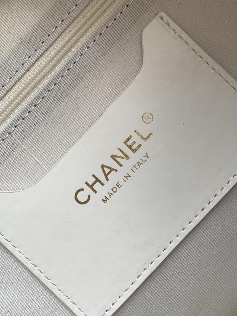 Chanel Calfskin Bowling Bag AS4933 White