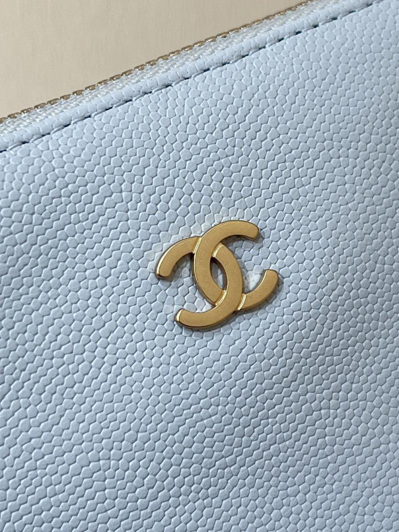 Small Chanel Grained Calfskin 22 Handbag AS3260 Blue