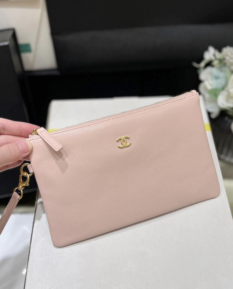 Small Chanel Grained Calfskin 22 Handbag AS3260 Pink