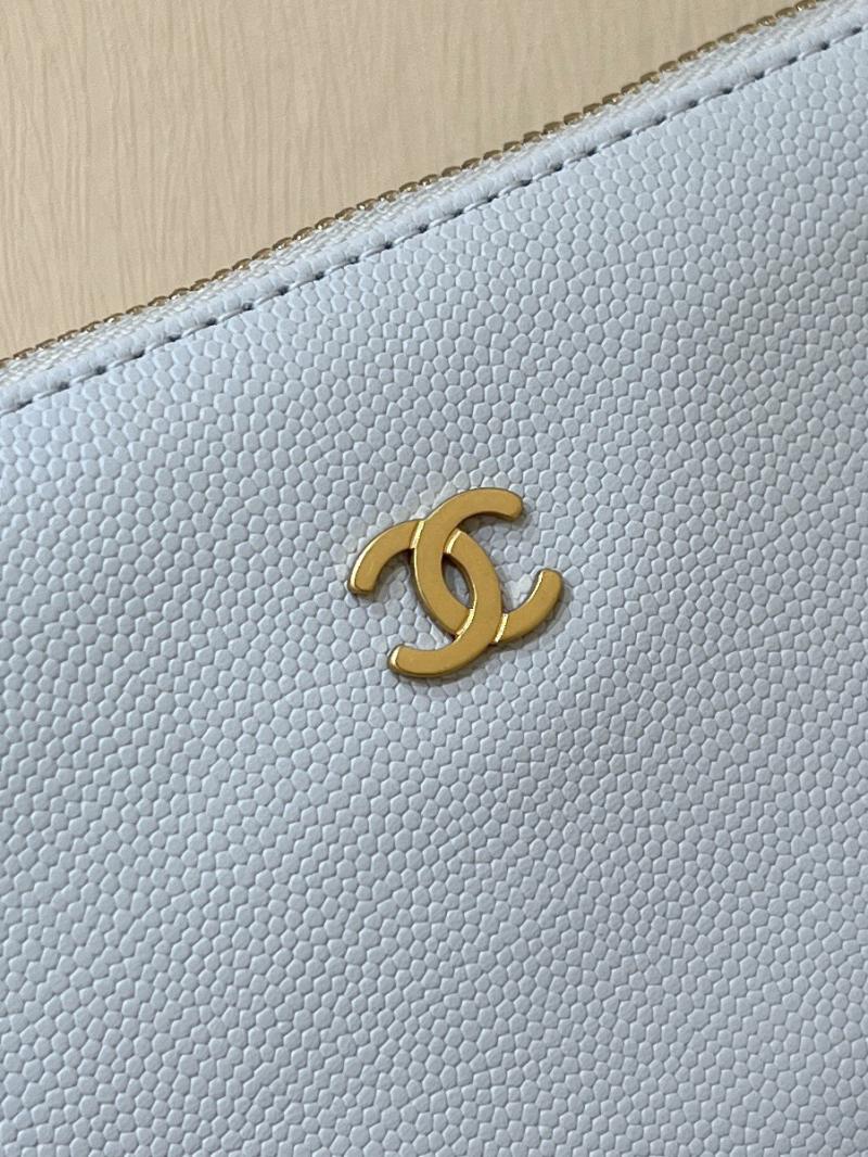 Chanel Grained Calfskin 22 Handbag AS3261 Blue