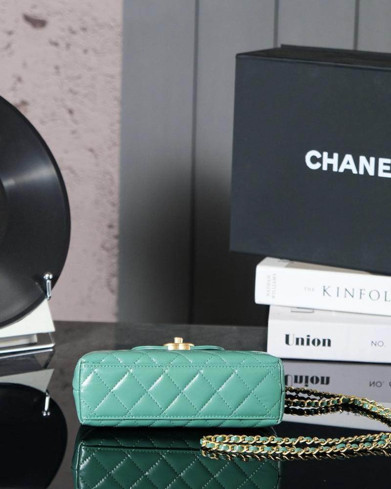 Chanel Mini Kelly Shopping Bag AS4416 Light Green