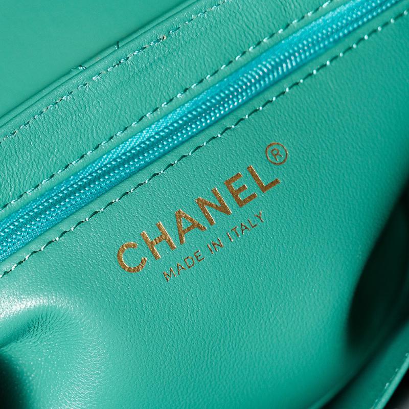 Chanel Mini Kelly Shopping Bag AS4416 Light Green