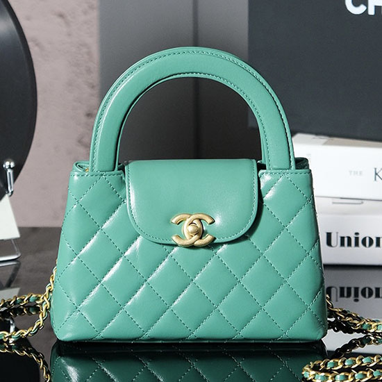 Chanel Mini Kelly Shopping Bag AS4416 Light Green