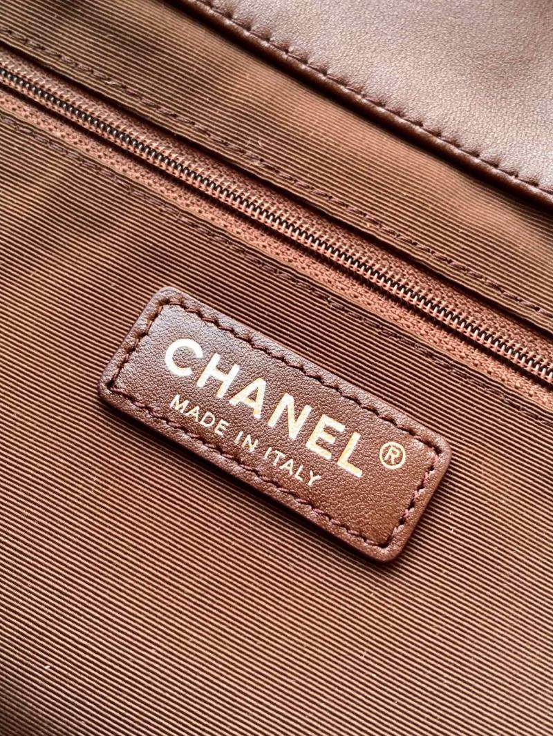 Chanel Suede Shoulder Bag AS2466 Dark Brown