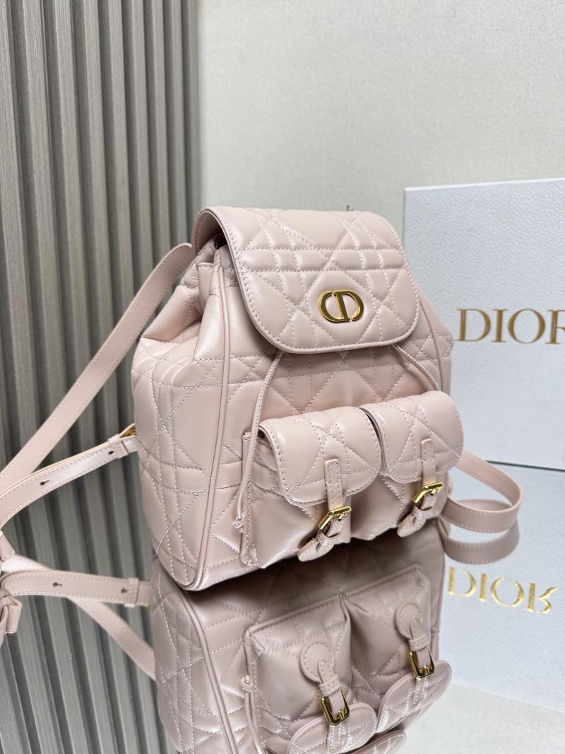 Dior Lambskin Caro Backpack M6301 Pink