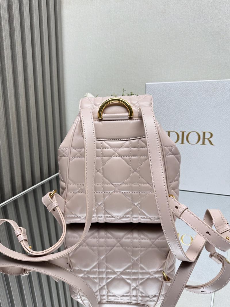 Dior Lambskin Caro Backpack M6301 Pink