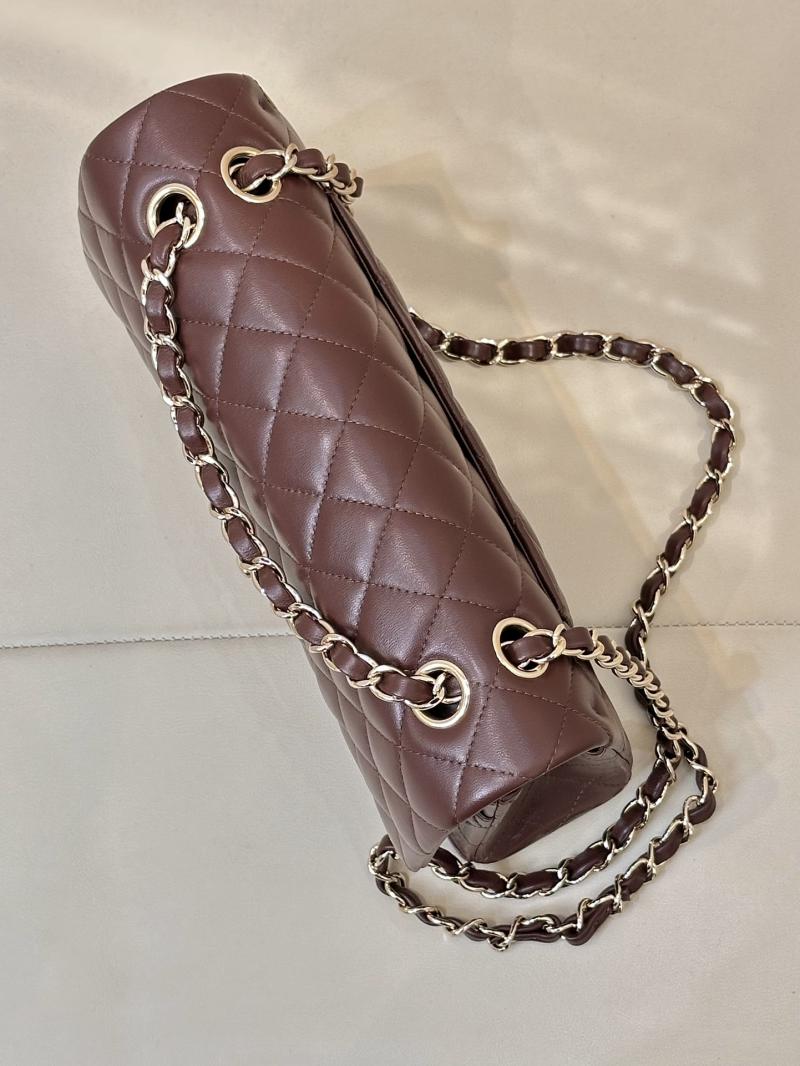 Medium Chanel Lambskin Flap Bag A01112 Burgundy