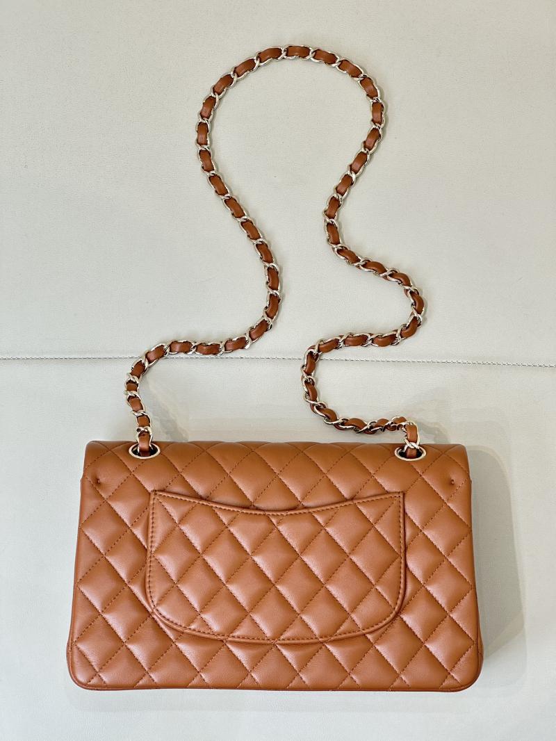 Medium Chanel Lambskin Flap Bag A01112 Caramel