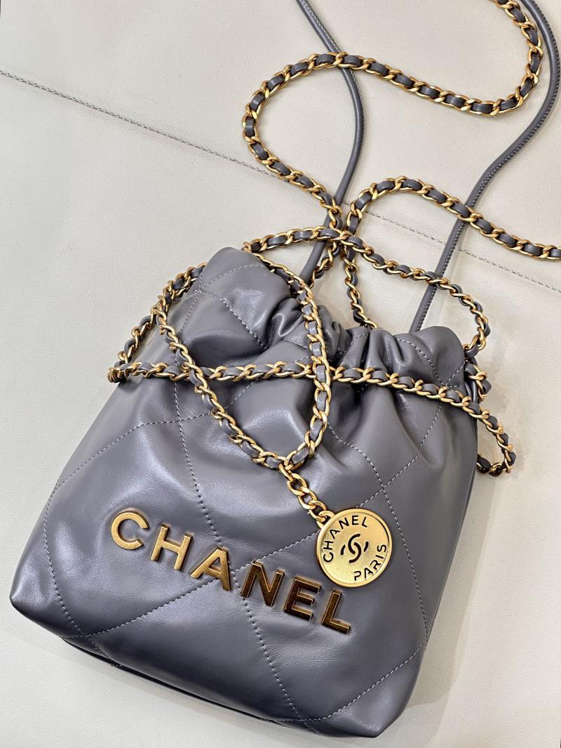 Mini Chanel 22 Handbag AS3980 Grey