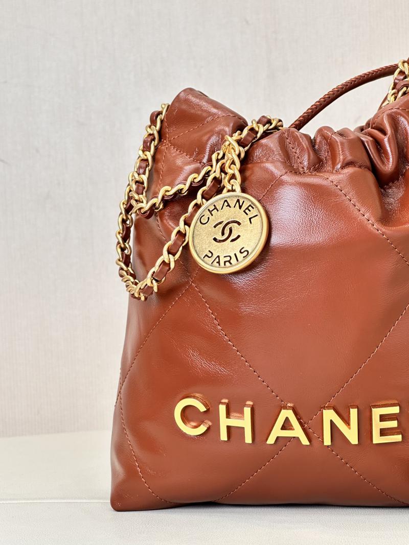 Mini Chanel 22 Handbag AS3980 Tan