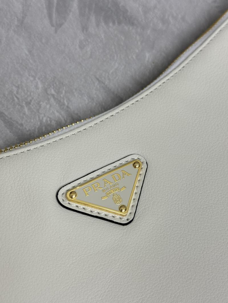 Prada Aimee large leather shoulder bag 1BC228 White