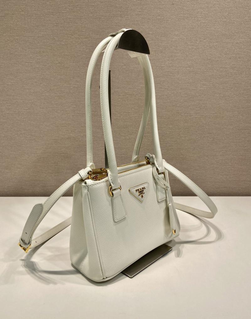 Prada Galleria Saffiano leather mini-bag 1BA906 White