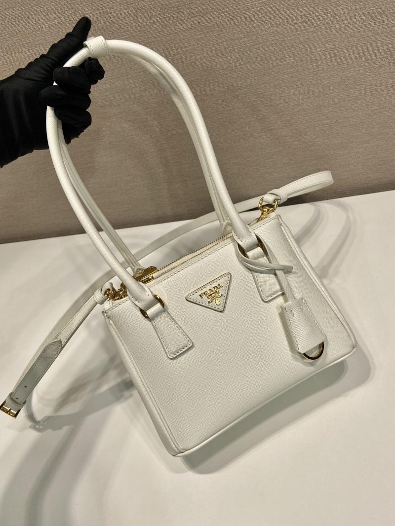 Prada Galleria Saffiano leather mini-bag 1BA906 White