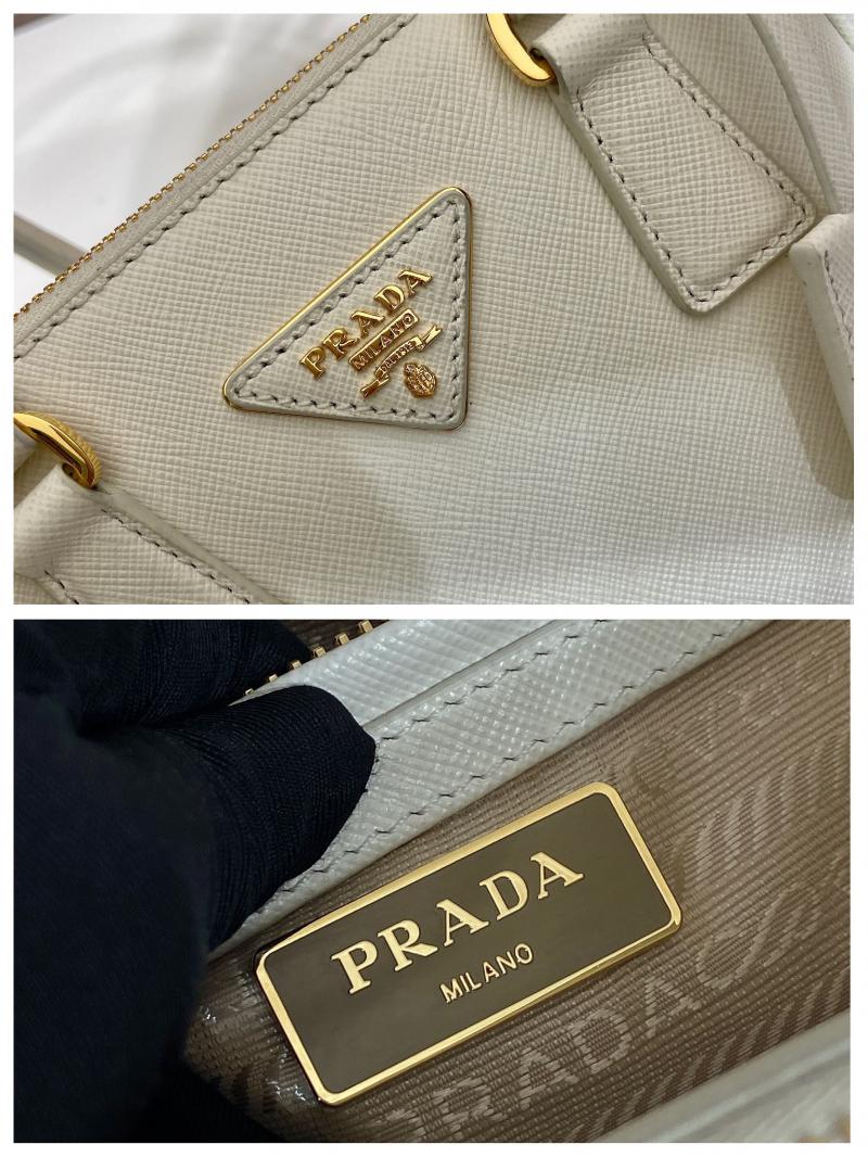 Prada Galleria Saffiano leather mini-bag 1BA906 White