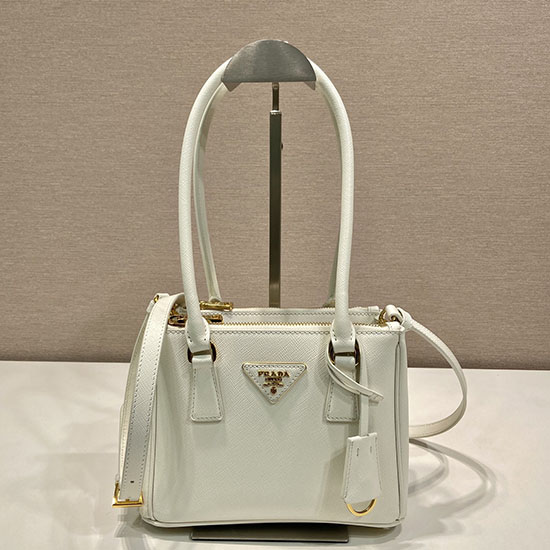 Prada Galleria Saffiano leather mini-bag 1BA906 White