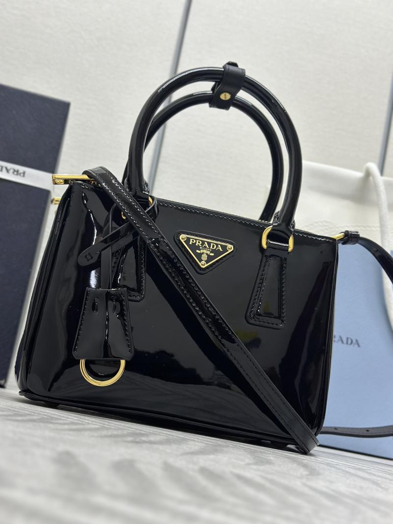 Prada Galleria patent leather mini bag 1BA906 Black