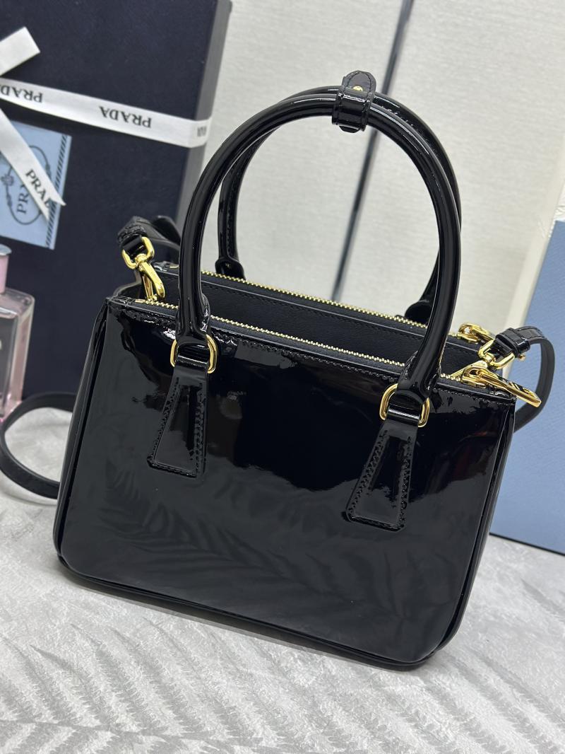 Prada Galleria patent leather mini bag 1BA906 Black