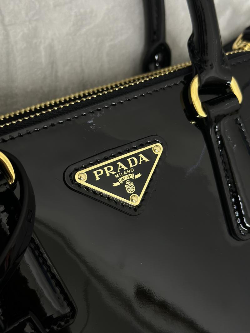 Prada Galleria patent leather mini bag 1BA906 Black