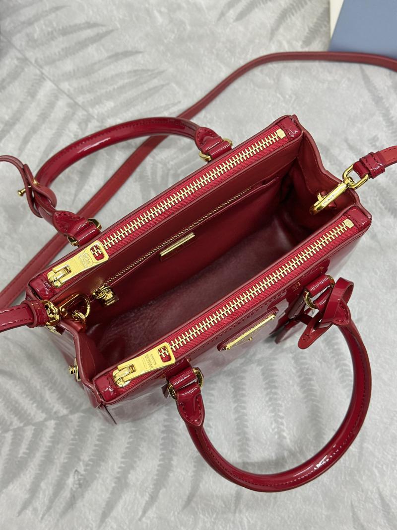 Prada Galleria patent leather mini bag 1BA906 Red