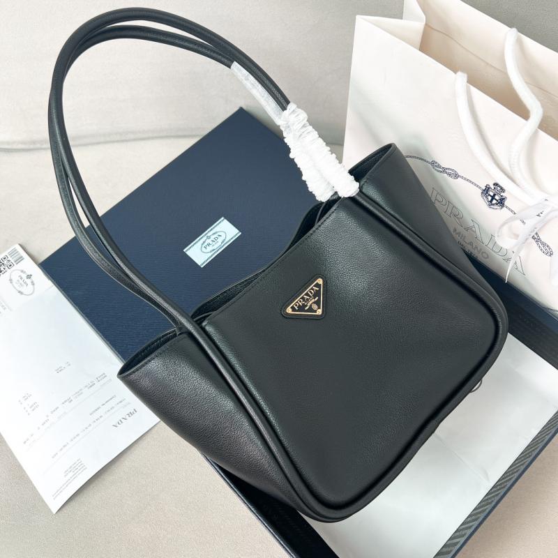 Prada Leather mini tote bag 1BG539 Black