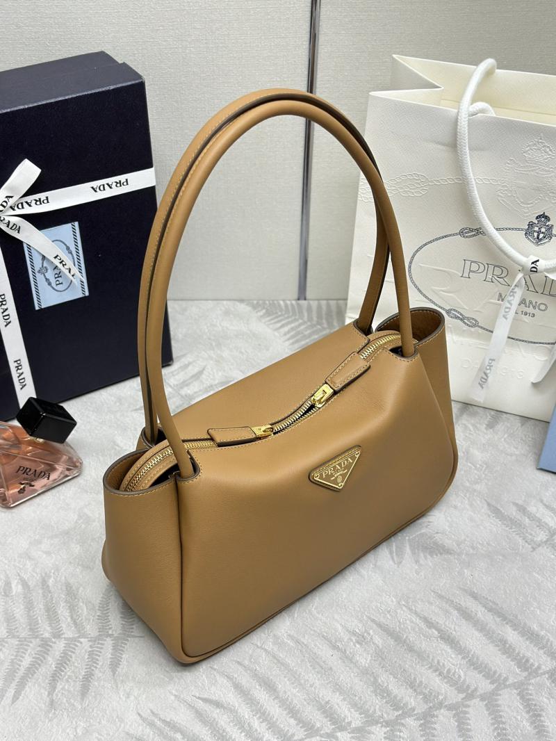 Prada Medium leather handbag 1BA444 Caramel