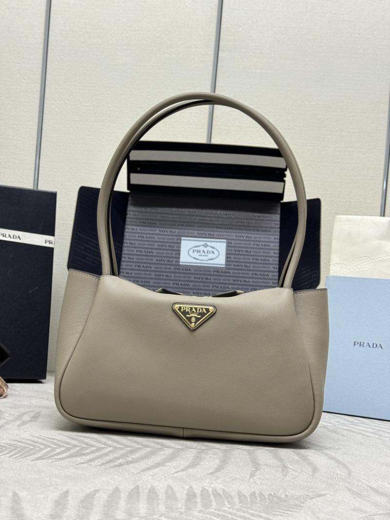 Prada Medium leather handbag 1BA444 Grey