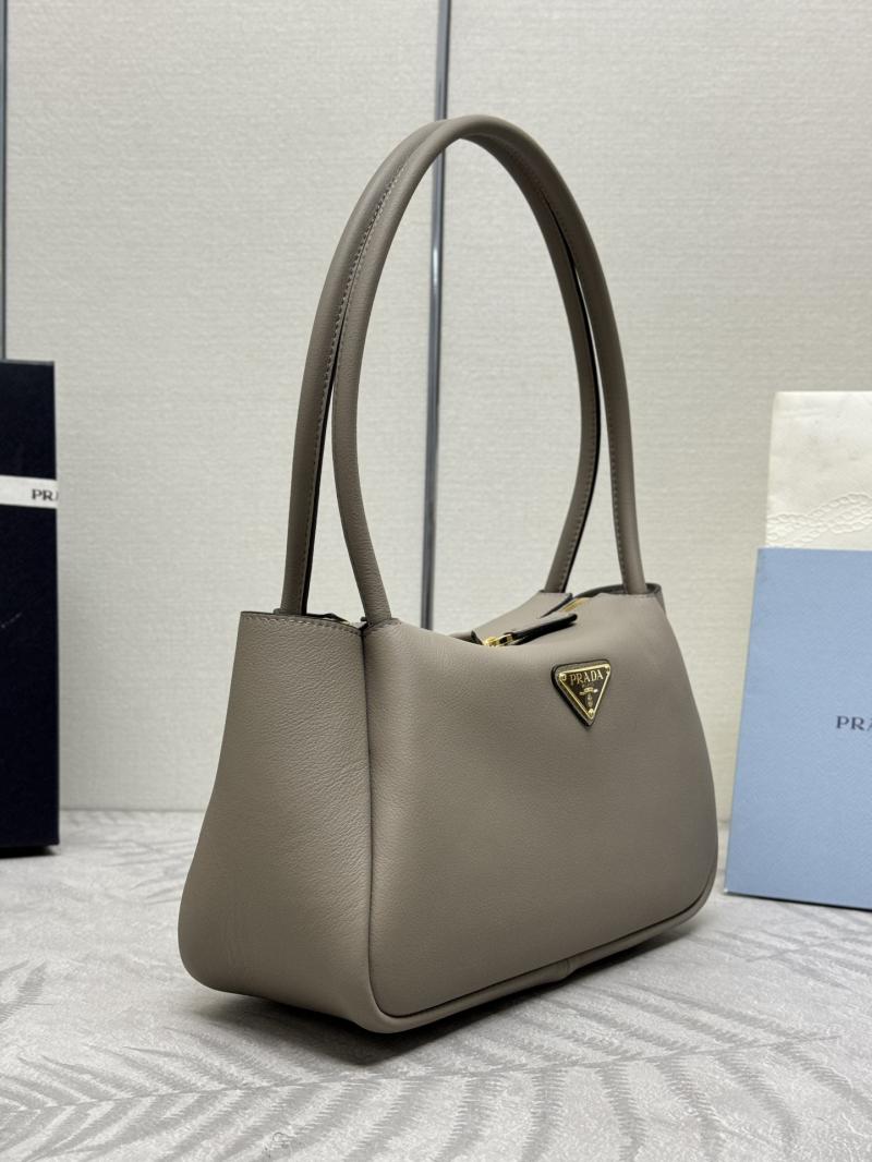 Prada Medium leather handbag 1BA444 Grey